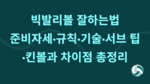 빅발리볼 잘하는법 – 준비자세·규칙·기술·서브 팁·킨볼과 차이점 총정리